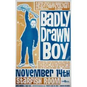  Badly Drawn Boy Vancouver Original Concert Poster
