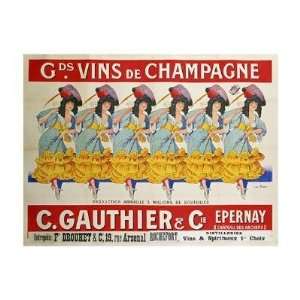   Brau   Gds VIns De Champagne, C. Gauthier & Cie Giclee