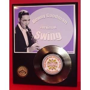  Benny Goodman 24kt Gold Record LTD Edition Display ***FREE 