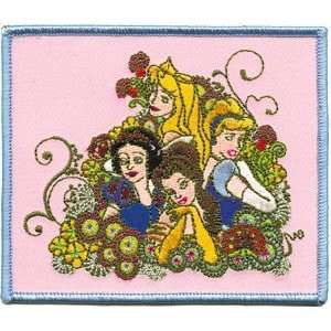  Princess Group Disney Movie Character Embroidered Iron On 