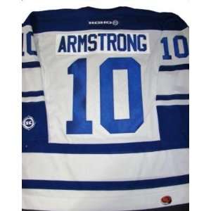 George Armstrong SIGNED Toronto Maple Leafs KOHO Jersey VERY SCARCE 