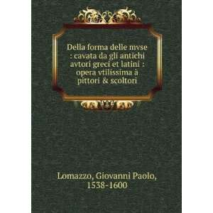   Ã  pittori & scoltori Giovanni Paolo, 1538 1600 Lomazzo Books