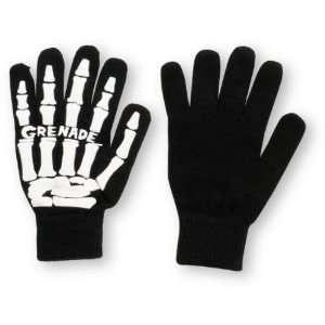  Grenade Skull Black & White Lightweight Gloves Sports 