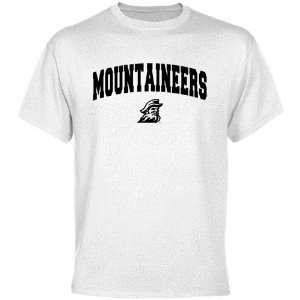 NCAA Appalachian State Mountaineers White Mascot Arch T shirt:  