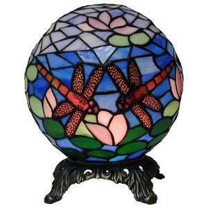 VCS TGDF8 Tiffany Glass 8 Inch Dragonfly Lighted Globe 