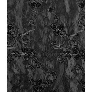  Black Ribbon Taffeta Fabric: Arts, Crafts & Sewing
