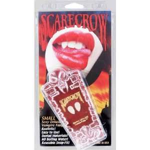  Small Deluxe Vampire Fangs In Clamshell (1 per package 
