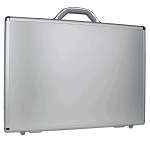 Aluminum 19 Notebook Briefcase Case w/Combination Lock   NEW 