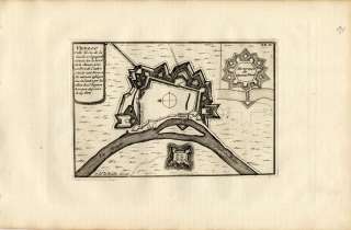 Antique Map VENLO LIMBURG NETHERLANDS MAAS Weege 1753  