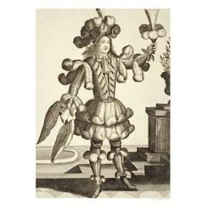 Costume for a Feather Dealer, Pub. by Gerard Valck circa 1690 Art 