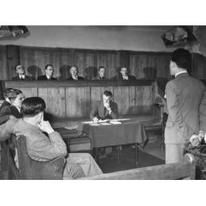 Conscientious Objector Stating His Position to a Tribunal Photographic 