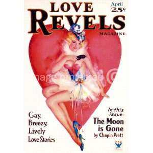 Moon is Gone Love Revels Pinup Girl Vintage STRETCHED 
