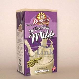 Borden Shelf Stable Fat Free Skim White Milk 32oz.   6 Unit Pack by 