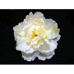  White Ivory Peony Hair Flower Clip and Pin: Everything 
