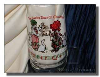 LOT Vintage Holly Hobby Coke Glass Christmas Tumblers +  
