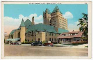 Postcard Pacific Coast Club in Long Beach, California  
