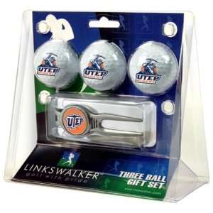  UTEP Miners NCAA 3 Ball Gift Pack w/ Kool Tool