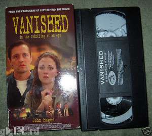 Vanished (VHS, 2001)~IN THE TWINKLING OF AN EYE~JOHN HAGEE 