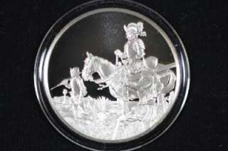 1975 Medallic History Native American Indian Sterling Silver 1oz Proof 