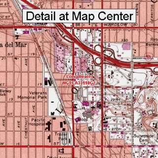 USGS Topographic Quadrangle Map   Long Beach, California (Folded 