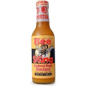 Bee Sting Honey Mustard Hot Sauce 5 oz.  Grocery & Gourmet 