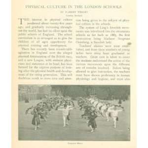   Physical Culture Exercise Programs London Schools 