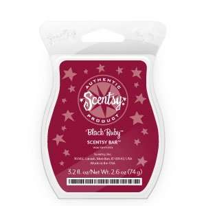 Black Ruby Scentsy Bar Wickless Candle Tart Warmer Wax 3.2 Fl Oz, 8 