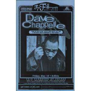    Dave Chappelle Concert Poster 2001 Fillmore Denver