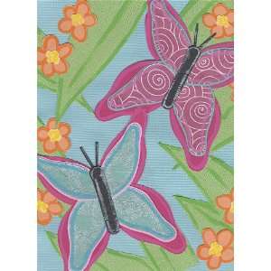  Butterflies with Orange Flowers Collage Canvas Art: Home 