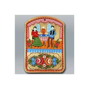 Gorodets Painting   Cutting Board 