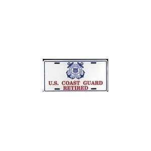  US Coast Guard Retired License Plate Automotive