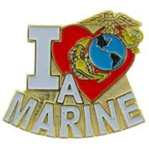  U.S.M.C. I Love A Marine Pin 1 Arts, Crafts & Sewing