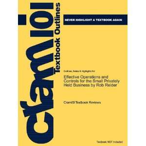   Reider, ISBN 9780470222768 (Cram101 Textbook Outlines) (9781614902942