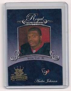   Kings Royal Expectations Andre Johnson Rookie Insert Card #RE 1  