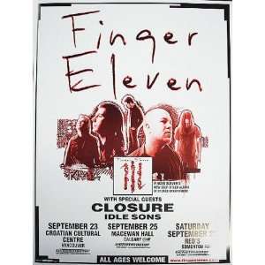  Finger Eleven Vancouver Original Concert Poster 2003