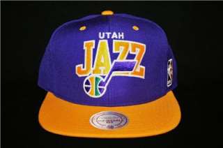 Mitchell & Ness Utah Jazz Snapback Hat Malone Stockton  