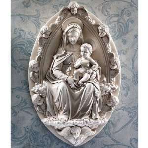 Design Toscano DB383045 Madonna and Child Wall Sculpture 