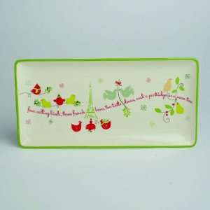  Tag 651339 Christmas Holiday Platter with Partridge Design 