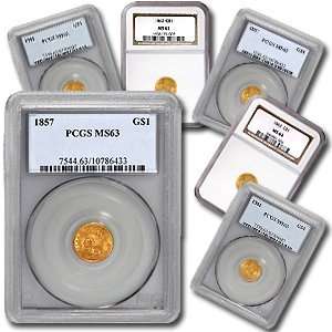   Indian Head Gold Coins (Type 3)   MS 63 NGC or PCGS 