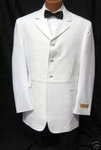 NEW Andrew Fezza White Captian Coat Tuxedo Jacket 40R  