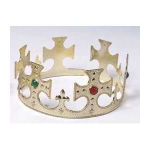  Gold Plastic Kings Crown 