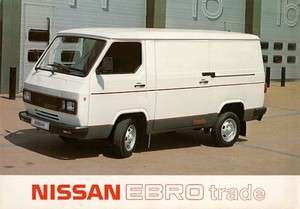 Nissan Ebro Trade Van 1985 86 UK Market Sales Brochure  