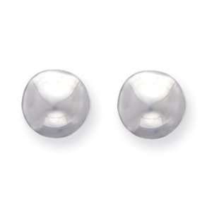  Sterling Silver 12mm Half Ball Earrings QE3496 Jewelry