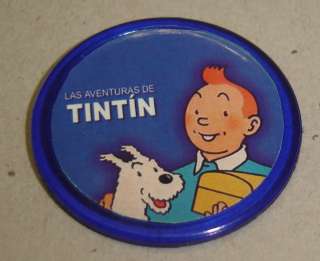 TINTIN nice PLASTI TOKEN #1 Argentina Toy HERGE  