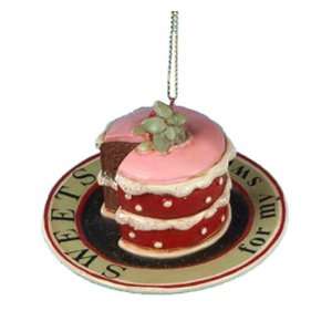  my Sweet Chocolate Strawberry Cake Christmas Ornament: Home & Kitchen