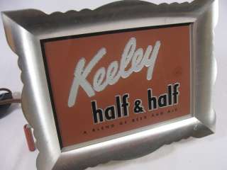 1930s 1940s Keeley Brewing Company Lighted Beer Sign  