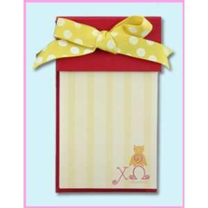 Chi Omega   Bow Note Pad