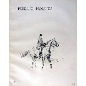  C1944 Horse Hunting Huntsman Sport Lionel Edwards