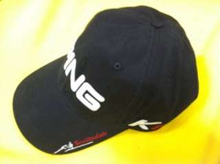 NEW 2011 Ping Scottsdale Tour Unstructured BLACK Golf Hat Cap G15 K15 