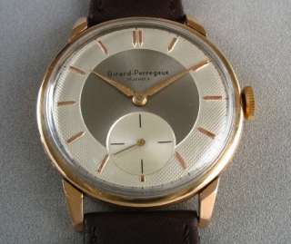 Vintage GIRARD PERREGAUX 18K 18CT solid gold old watch  